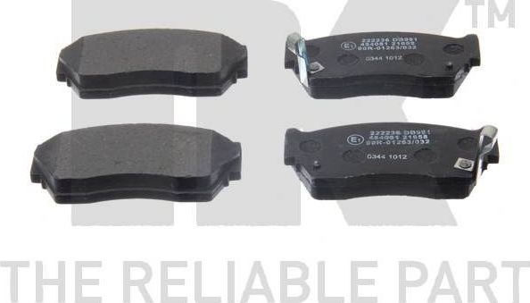 Тормозные колодки NK. Артикул 222236