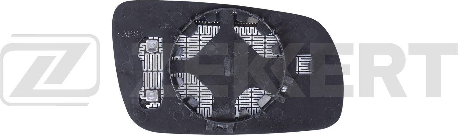 Зеркальное стекло бокового зеркала Zekkert. Артикул SP-1057