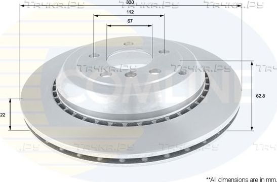 Тормозной диск Comline Comline. Артикул ADC1649V