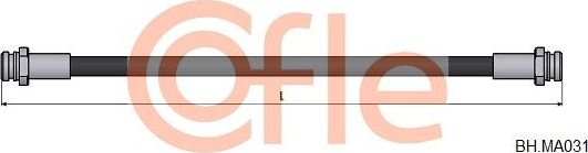Тормозной шланг Cofle задний для Mazda 626 II (GC) 1982-1990. Артикул 92.BH.MA031