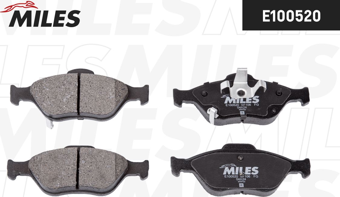 Тормозные колодки Miles (Semi-Metallic). Артикул E100520