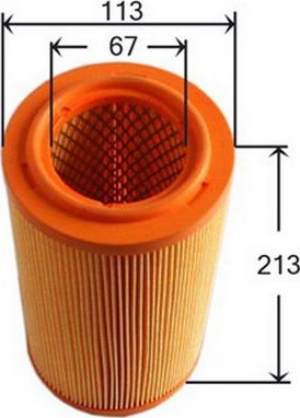 Воздушный фильтр JS Asakashi. Артикул A0116