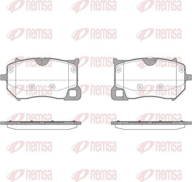 Тормозные колодки Remsa передние для Volvo XC60 II 2017-2026. Артикул 1893.00