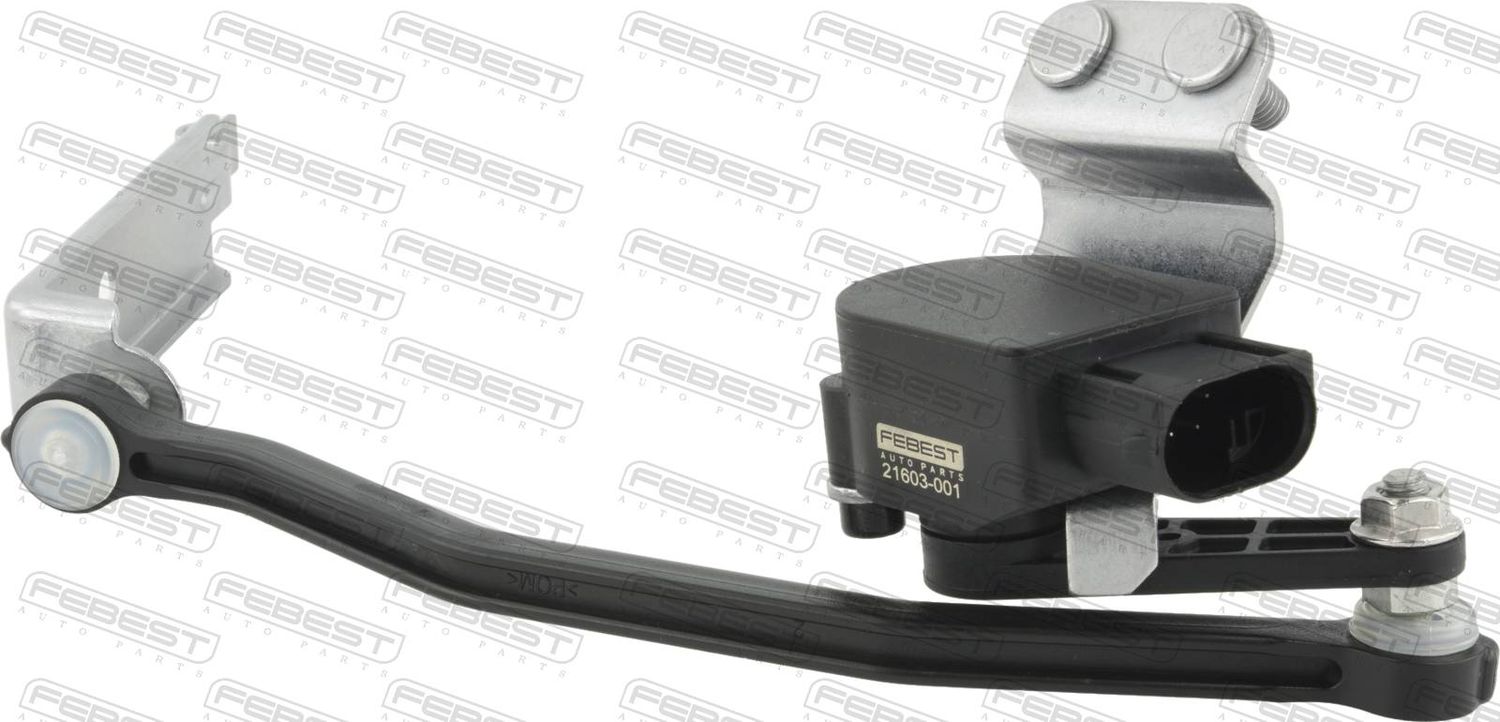Датчик положения кузова передний левый с тягой (Febest). Артикул 21603001