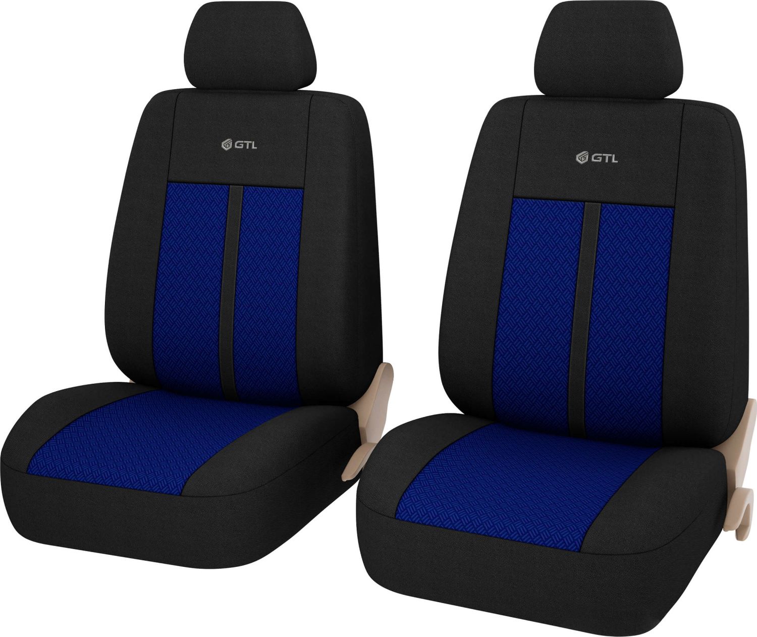 Чехлы универсальные PSV GTL Modern 2 FRONT на сидения, цвет Синий. Артикул 130014