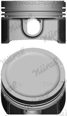 Поршень Nural для Volkswagen Passat B5 1999-1998. Артикул 87-502907-10