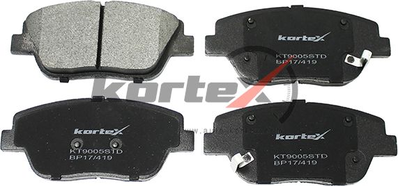 Колодки тормозные KIA OPTIMA 11- перед. (Kortex). Артикул KT9005STD