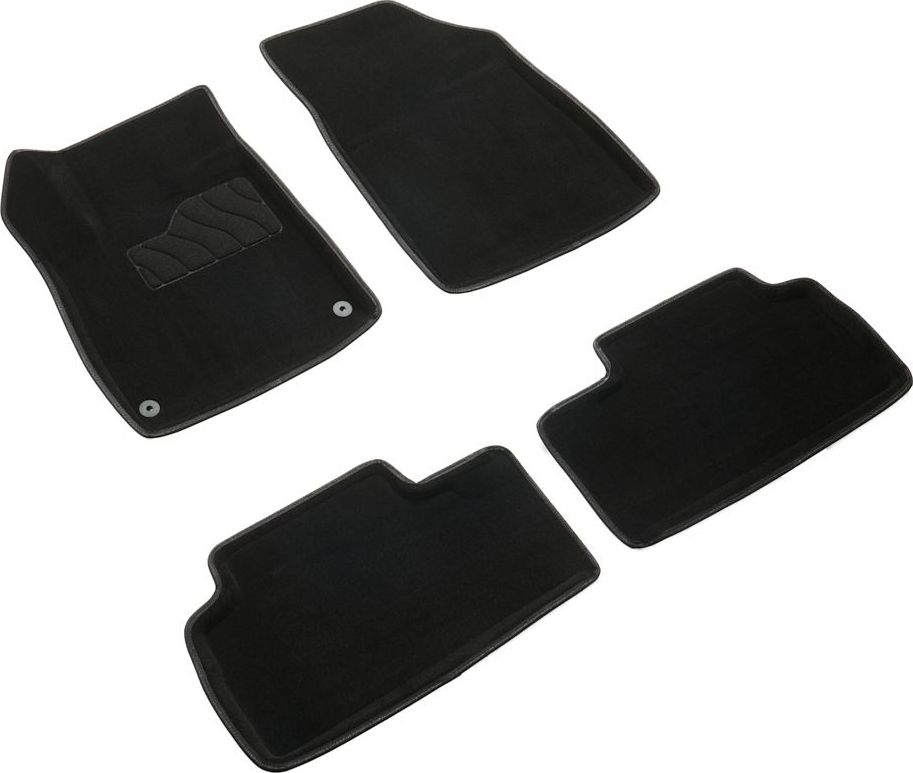 Коврики Seintex 3D ворсовые для салона GAC GS3 2024-2026 ЧЕРНЫЕ. Артикул 316658