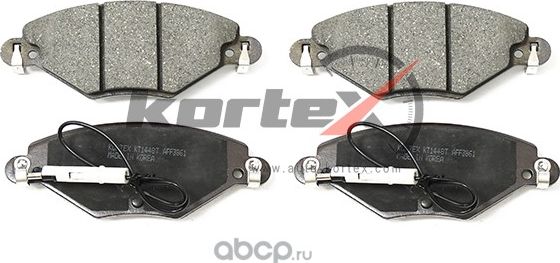 Колодки тормозные передние (Kortex). Артикул KT1448T