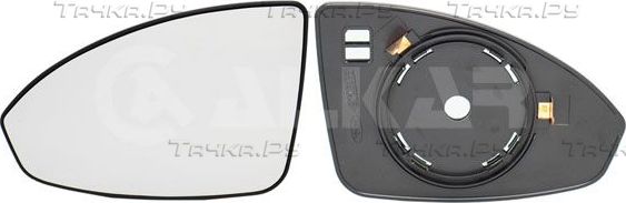 Зеркальное стекло бокового зеркала Alkar левое для Chevrolet Cruze II 2012-2026. Артикул 6401454