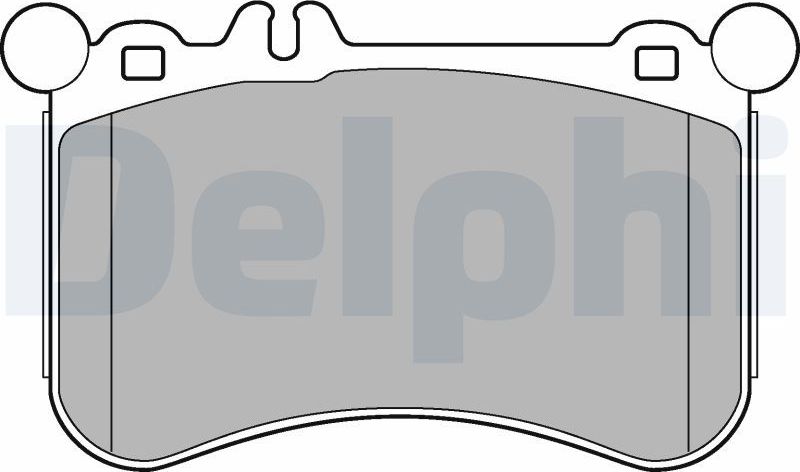 Тормозные колодки Delphi (Low-Metallic). Артикул LP2291
