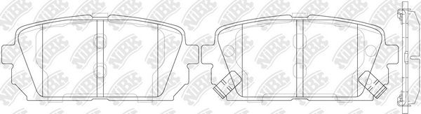 Тормозные колодки NiBK. Артикул PN0426