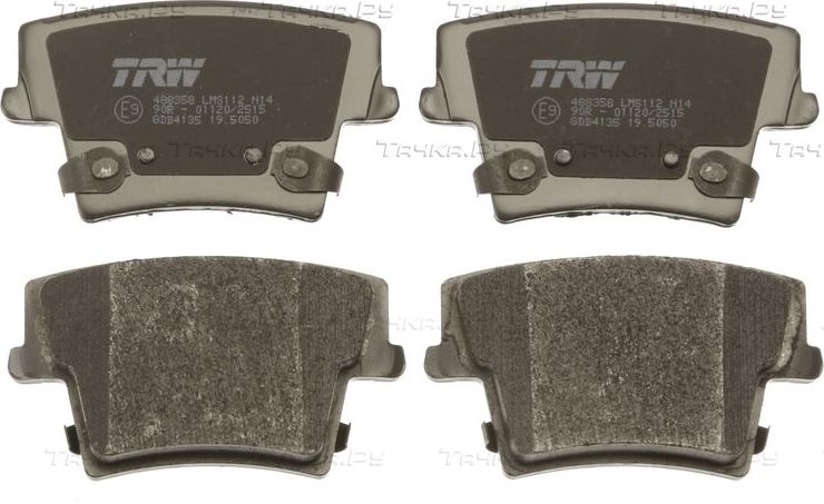 Тормозные колодки TRW COTEC задние для Chrysler 300C I 2004-2012. Артикул GDB4135