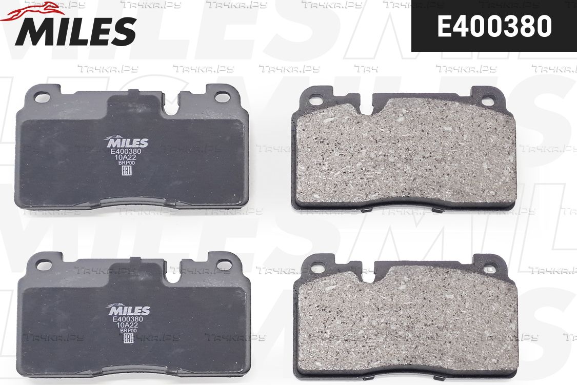 Тормозные колодки Miles (Low-Metallic) передние для Audi SQ5 I (8R) 2012-2015. Артикул E400380