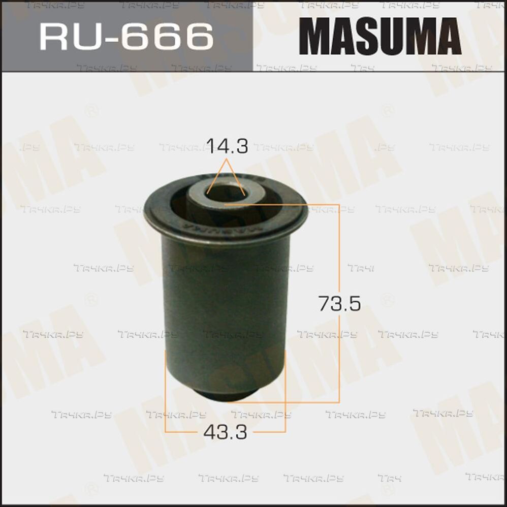 Сайлентблок переднего рычага подвески Masuma правый/левый нижний для Nissan Navara D40 2005-2015. Артикул RU-666