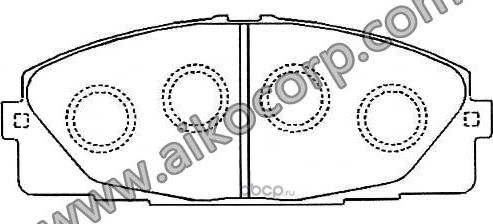 Колодки тормозные (Aiko). Артикул PF1516