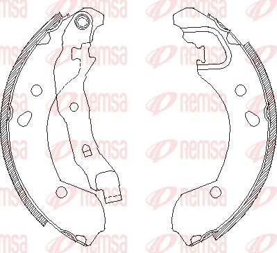 Тормозные колодки Remsa. Артикул 4168.00