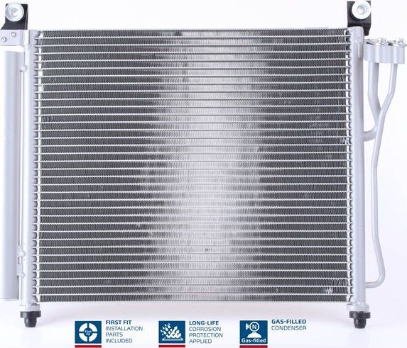 Радиатор кондиционера (конденсатор) Nissens (алюминий) для Kia Picanto I 2007-2011. Артикул 940172