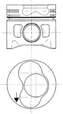 Поршень Kolbenschmidt для SEAT Inca I 1995-2003. Артикул 94427700