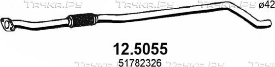 Глушитель Asso для Fiat Punto III Punto 2012-2018. Артикул 12.5055