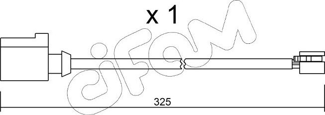 Датчик износа тормозных колодок  Metelli. Артикул SU.271