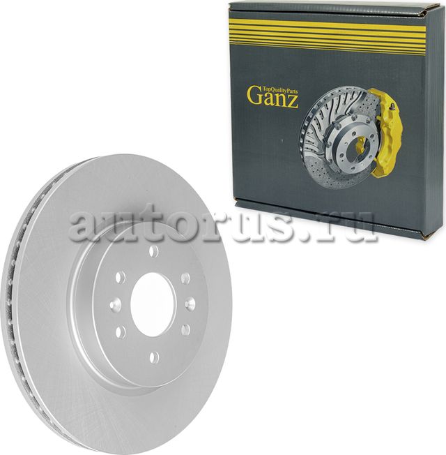 Диск тормозной передний с покрытием (Ganz). Артикул GIJ06272