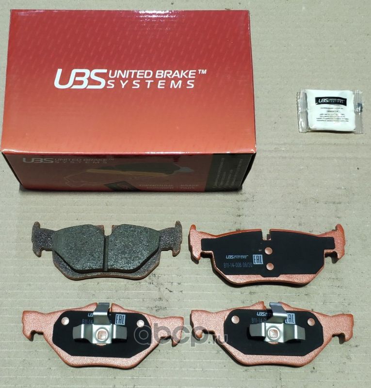 Тормозные колодки BMW 1(E81-88) 1.6-3.0 05-12 / 3(E90-93) 1.6-2.5 05-11 / X1(E84 (UBS). Артикул B1114006