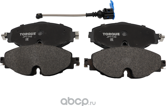 Колодки тормозные передние (Torque). Артикул JPT142