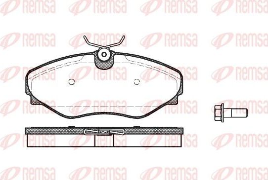 Тормозные колодки Remsa передние для Renault Espace III 1996-2002. Артикул 0834.20