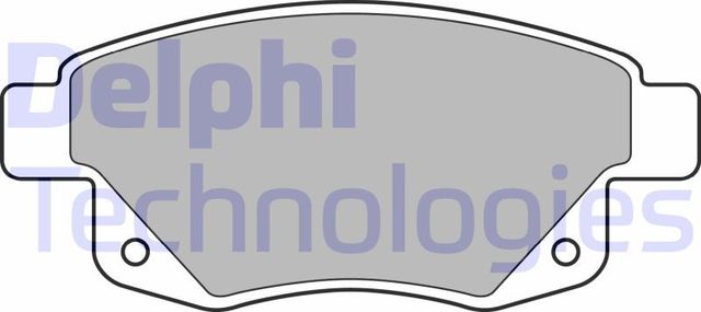 Тормозные колодки Delphi (Low-Metallic). Артикул LP1955