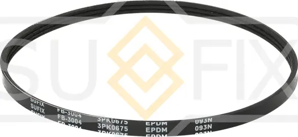 Ремень поликлиновый 3PK0675 (Sufix). Артикул FB3004