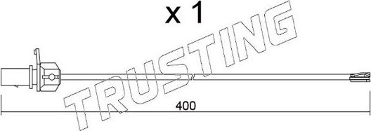 Датчик износа тормозных колодок  Trusting. Артикул SU.347