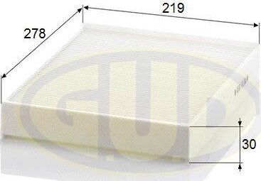 Салонный фильтр G.U.D.. Артикул GCF2842
