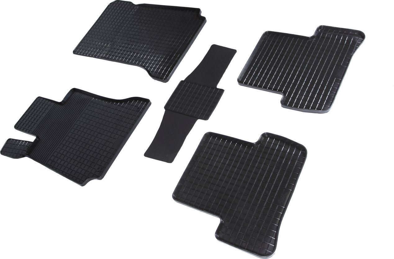 Коврики резиновые Seintex с узором сетка для салона Mercedes-Benz C-Класс W204 2007-2013 4WD. Артикул 83428