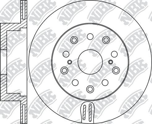 Тормозной диск NiBK задний для Lexus LS III 2000-2006. Артикул RN2055