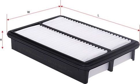 Воздушный фильтр Sakura для Hyundai Tucson I 2004-2010. Артикул A-2839