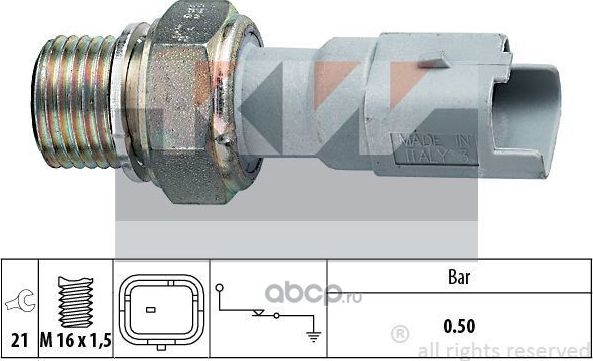 Датчик давления масла (Facet) Facet. Артикул 500130