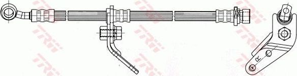 Тормозной шланг TRW. Артикул PHD7071