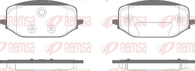 Тормозные колодки Remsa. Артикул 1988.00