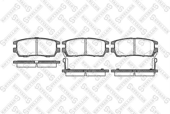 Тормозные колодки Stellox. Артикул 416 002B-SX