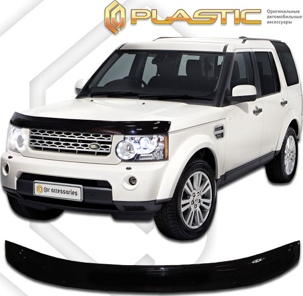 Дефлектор СА Пластик для капота (Classic черный) Land Rover Discovery IV 2010-2026. Артикул 2010010105136