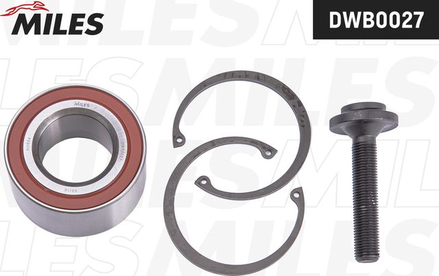 Ступичный подшипник (комплект) Miles передний для Audi Cabriolet 1991-2000. Артикул DWB0027
