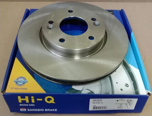 Тормозной диск Sangsin Hi-Q передний для Kia Cerato II 2009-2013. Артикул SD1074