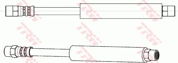 Тормозной шланг TRW. Артикул PHA127
