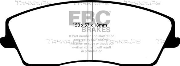 Тормозные колодки EBC Brakes. Артикул DP21723