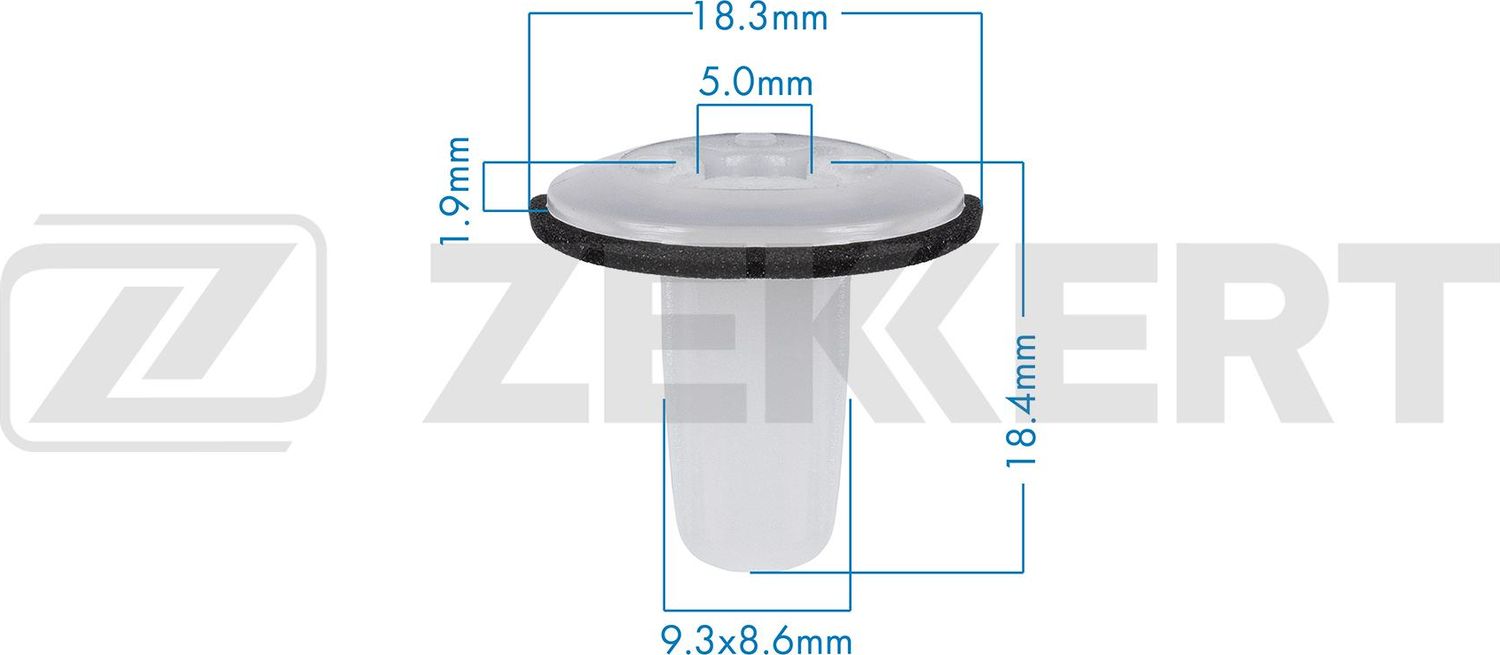 Клипса Zekkert (нейлон). Артикул BE-3738