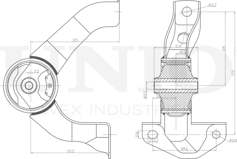 Опора двигателя (Unio). Артикул RMP-15071