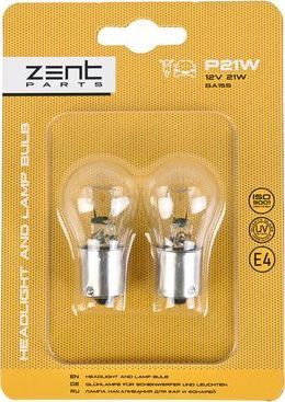 Лампа накаливания, фонарь указателя поворота Zentparts. Артикул Z09004