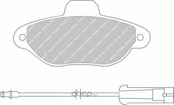 Колодки тормозные передние (Ferodo). Артикул FSL925