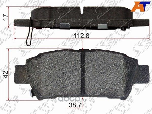 Колодки тормозные RR TOYOTA IPSUM, ESTIMA 01- (SAT). Артикул ST0446644010